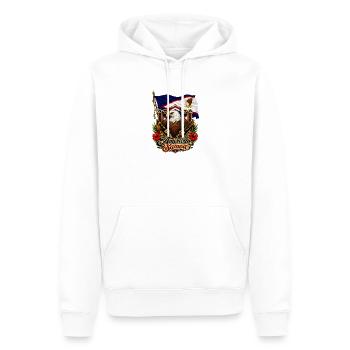 Eagle Flag of American Samoa - Men’s Premium Organic Hoodie - white - Front - Nico (187cm)
