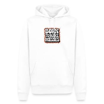 Geboren für Chaos | Töpfern Keramik - Männer Premium Bio Hoodie - Weiß - Vorne - Nico (187cm)