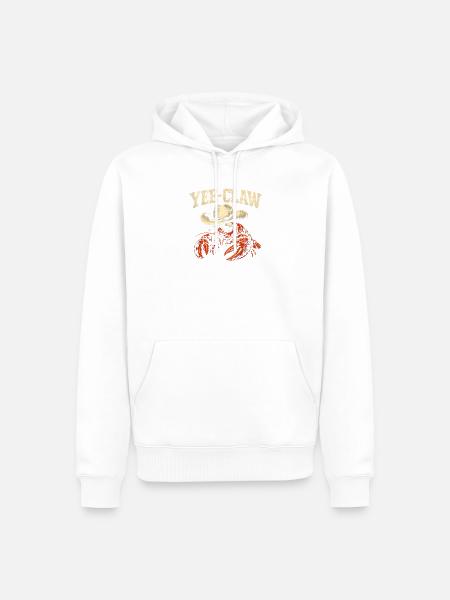 Yee-Claw-Flusskrebse, Cajun-Meeresfrüchte, Flusskr - Männer Premium Bio Hoodie - Weiß