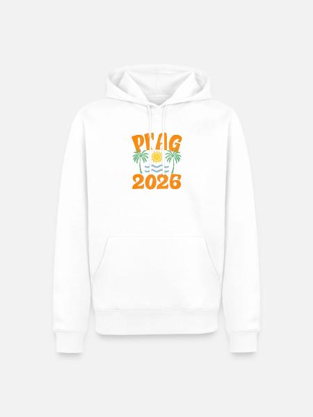 Prag 2026 - Männer Premium Bio Hoodie - Weiß