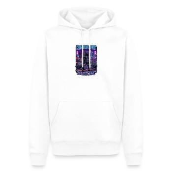 Plutôt en forme, un peu gros ours en haltérophilie - Sweat à capuche Premium bio Homme - blanc - Devant - Nico (187cm)