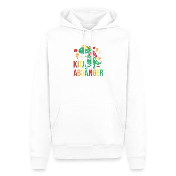 Crèche Élève Dinosaure Maternelle Première Année - Sweat à capuche Premium bio Homme - blanc - Devant - Nico (187cm)