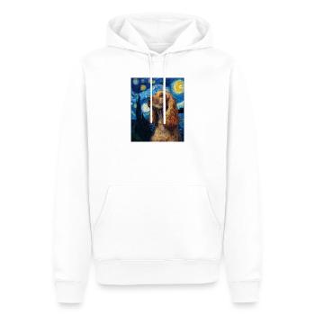 Cocker Spaniel Hund - Männer Premium Bio Hoodie - Weiß - Vorne - Nico (187cm)
