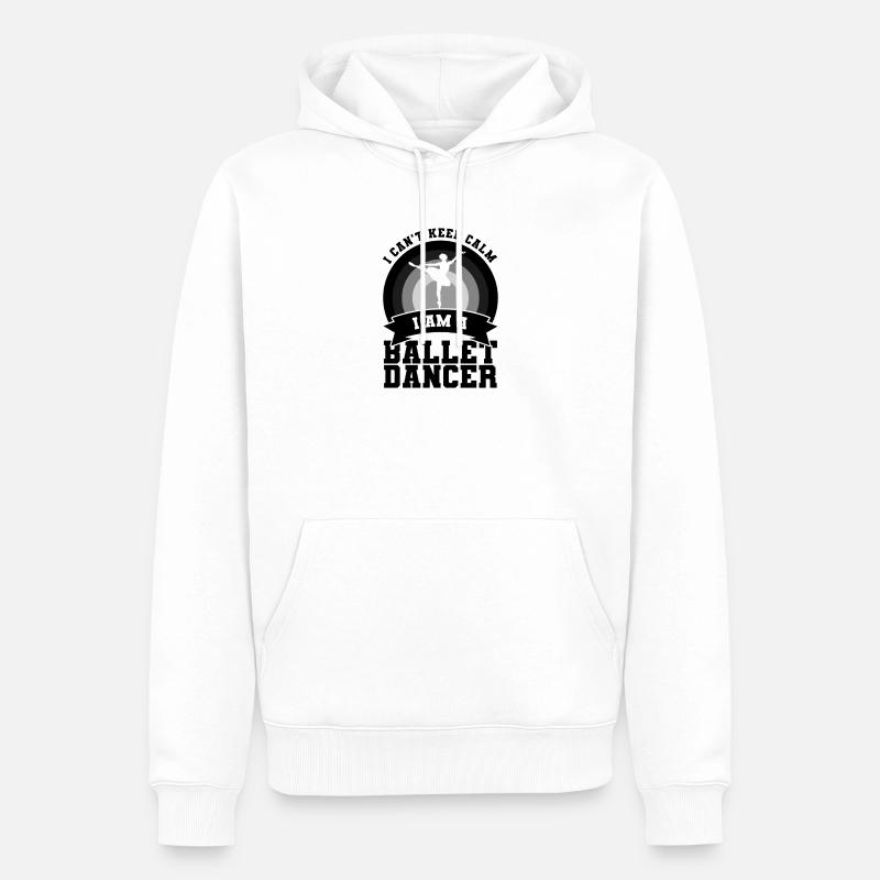 Diction du danseur de ballet - Sweat à capuche Premium bio Homme - blanc