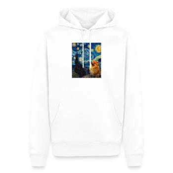 Zwergspitz Spitz Pomeranian - Sweat à capuche Premium bio Homme - blanc - Devant - Nico (187cm)
