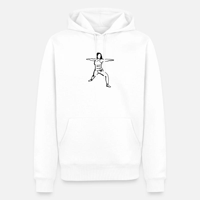 Yogini - Sweat à capuche Premium bio Homme - blanc
