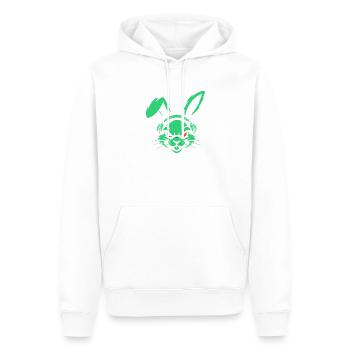 Rythmes néon - Sweat à capuche Premium bio Homme - blanc - Devant - Nico (187cm)