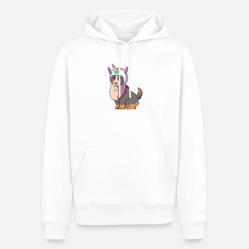 Bouvier bernois - Sweat à capuche Premium bio Homme - blanc