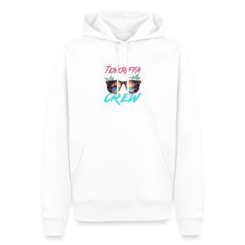Teneriffa Party Crew - Männer Premium Bio Hoodie - Weiß - Vorne - Nico (187cm)
