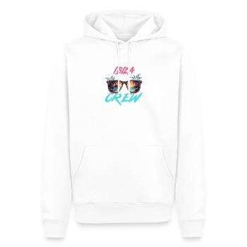 Ibiza Party Crew - Männer Premium Bio Hoodie - Weiß - Vorne - Nico (187cm)