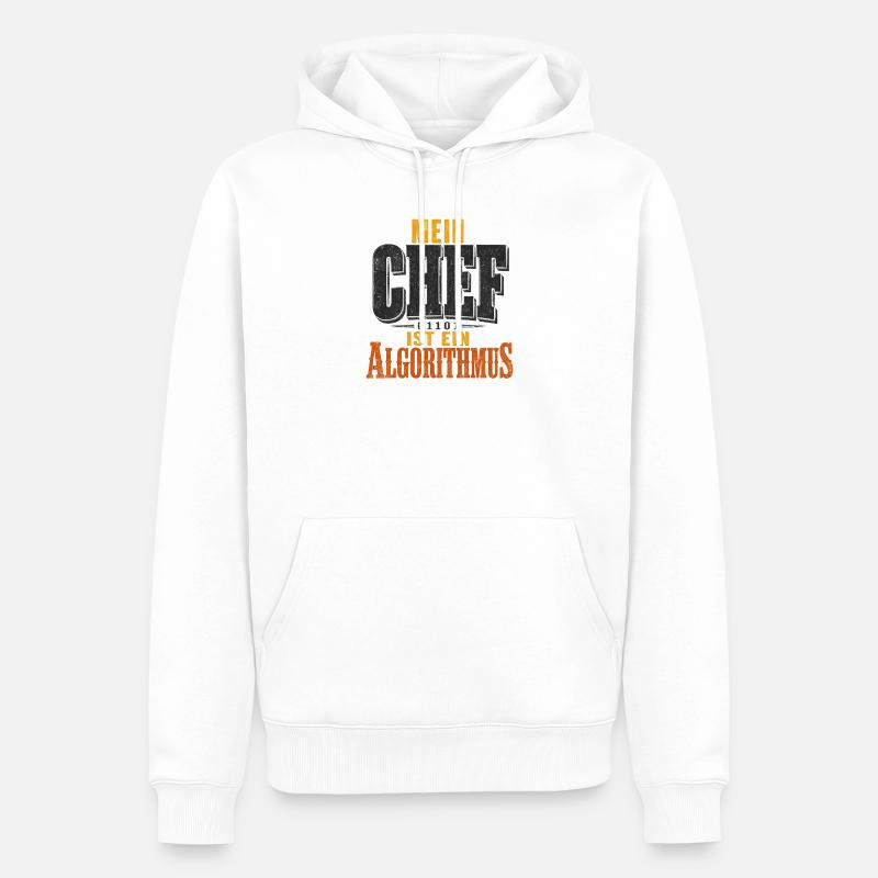 Chaos als Algorithmus - Männer Premium Bio Hoodie - Weiß