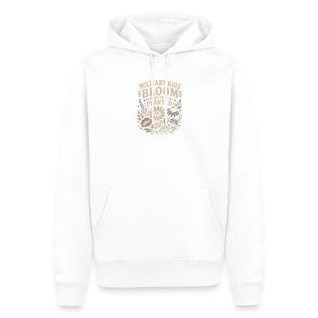 Militärkinder blühen dort auf, wo sie gepflanzt si - Männer Premium Bio Hoodie - Weiß - Vorne - Nico (187cm)