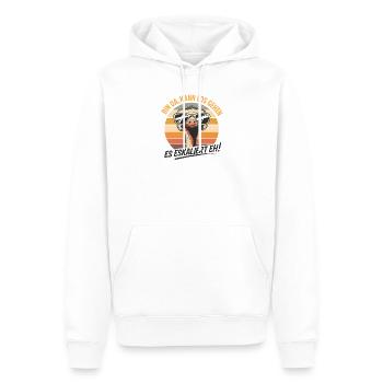 Es Eskaliert Eh Strauß Vogel Party Humor Spruch - Männer Premium Bio Hoodie - Weiß - Vorne - Nico (187cm)