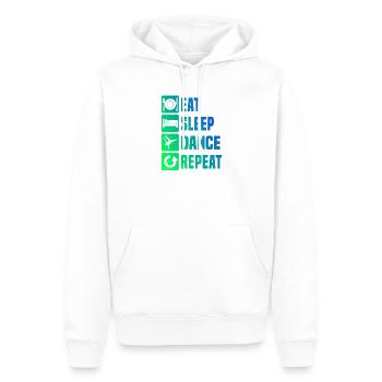 Idée cadeau pour un breakdanceur avec street dance - Sweat à capuche Premium bio Homme - blanc - Devant - Nico (187cm)