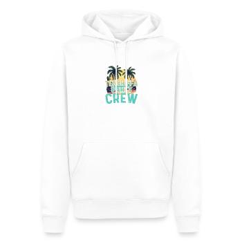 Teneriffa Party Crew - Männer Premium Bio Hoodie - Weiß - Vorne - Nico (187cm)