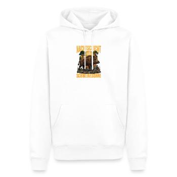 Nachtjagd Schweineboar Sonnenuntergang - Männer Premium Bio Hoodie - Weiß - Vorne - Nico (187cm)