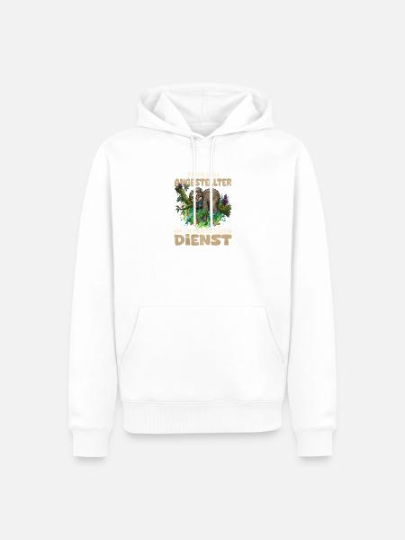 Endlich Angestellter im Öffentlichen Dienst - Männer Premium Bio Hoodie - Weiß