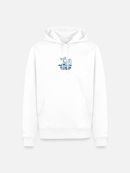 Meeresbiologe Geschenk für Ozeanliebhaber - Männer Premium Bio Hoodie - Weiß