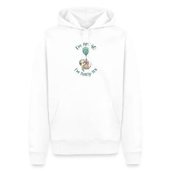 I'm not 40, it's my 30th birthday - Men’s Premium Organic Hoodie - white - Front - Nico (187cm)