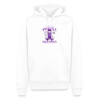 For my grandma – Alzheimer's education - Men’s Premium Organic Hoodie - white - Front - Nico (187cm)