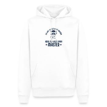 Mastertitel Will ja nicht angeben Abschluss - Männer Premium Bio Hoodie - Weiß - Vorne - Nico (187cm)