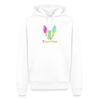 Sphynx Mama - Sweat à capuche Premium bio Homme - blanc - Devant - Nico (187cm)