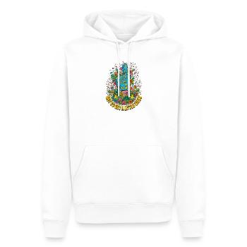 Off To Get A Little Silly - Men’s Premium Organic Hoodie - white - Front - Nico (187cm)