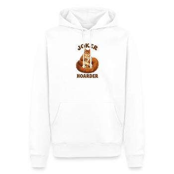 Mahjong Joker Écureuil Accumulateur - Sweat à capuche Premium bio Homme - blanc - Devant - Nico (187cm)