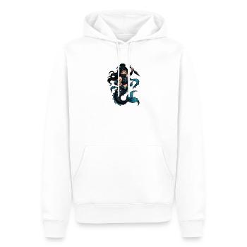 Meeresninja Mermaid  - Männer Premium Bio Hoodie - Weiß - Vorne - Nico (187cm)