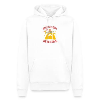 Détective - Sweat à capuche Premium bio Homme - blanc - Devant - Nico (187cm)
