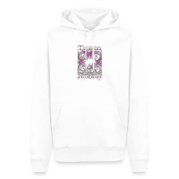 Jimothy Équipe Drôle de Raton Laveur Viral Jimothy - Sweat à capuche Premium bio Homme - blanc - Devant - Nico (187cm)