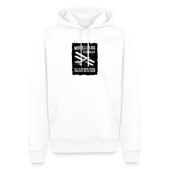  Modellflug Test Pilot Falls Ich Mich Ducke - Männer Premium Bio Hoodie - Weiß - Vorne - Nico (187cm)