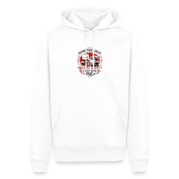 Belfast Artist Is A Spoiled Pug - Männer Premium Bio Hoodie - Weiß - Vorne - Nico (187cm)