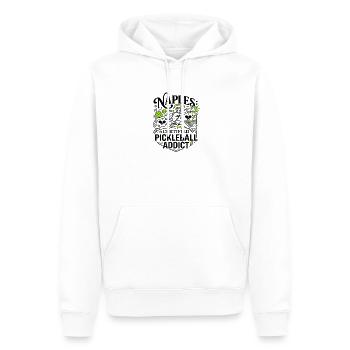 Naples, Floride, accro certifié au pickleball - Sweat à capuche Premium bio Homme - blanc - Devant - Nico (187cm)
