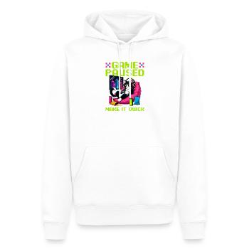Gamer Gaming Cat Video Game - Männer Premium Bio Hoodie - Weiß - Vorne - Nico (187cm)