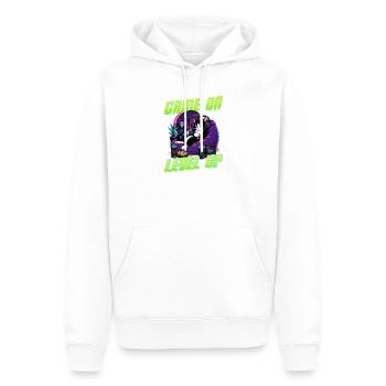 Gamer Gaming Cat Video Game - Männer Premium Bio Hoodie - Weiß - Vorne - Nico (187cm)
