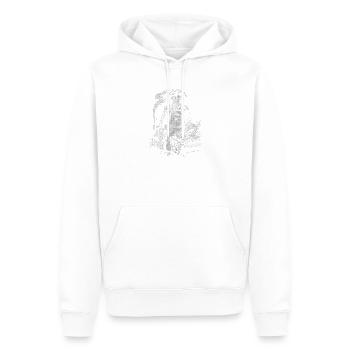George Washington Grilling BBQ - Men’s Premium Organic Hoodie - white - Front - Nico (187cm)
