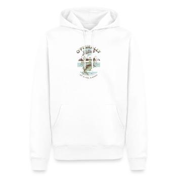 Vintage Fishing Retirement - Men’s Premium Organic Hoodie - white - Front - Nico (187cm)