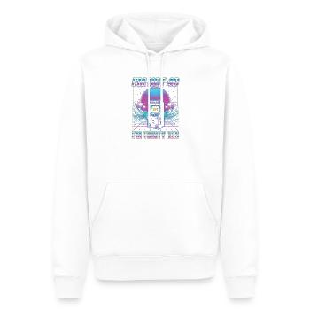 I'm not 40 Im 30 Ten Birthday - Männer Premium Bio Hoodie - Weiß - Vorne - Nico (187cm)