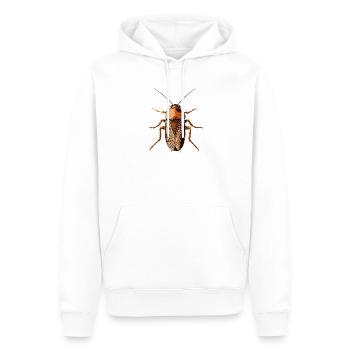 cafards insectes cafards cafards cafards - Sweat à capuche Premium bio Homme - blanc - Devant - Nico (187cm)