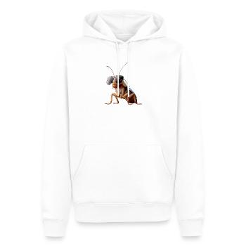 cafards insectes cafards cafards cafards - Sweat à capuche Premium bio Homme - blanc - Devant - Nico (187cm)
