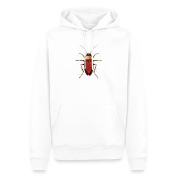 cafards insectes cafards cafards cafards - Sweat à capuche Premium bio Homme - blanc - Devant - Nico (187cm)