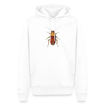 cafards insectes cafards cafards cafards - Sweat à capuche Premium bio Homme - blanc - Devant - Nico (187cm)
