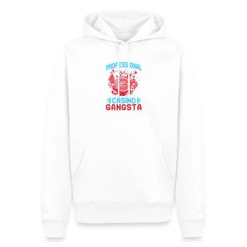 Gambling Fan Professional Casino Gangsta Casino - Men’s Premium Organic Hoodie - white - Front - Nico (187cm)