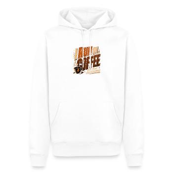 Kaffee und schlechte Ideen - Lustiges Kaffee Shirt - Männer Premium Bio Hoodie - Weiß - Vorne - Nico (187cm)