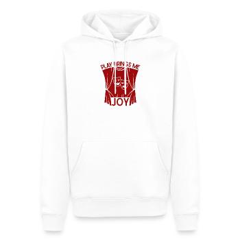 Musical Theatre Play Brings Me Joy Theater Design - Men’s Premium Organic Hoodie - white - Front - Nico (187cm)