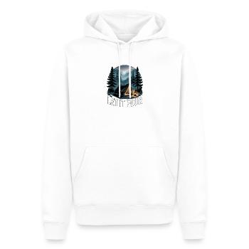 Que ça coule pour camper - Sweat à capuche Premium bio Homme - blanc - Devant - Nico (187cm)