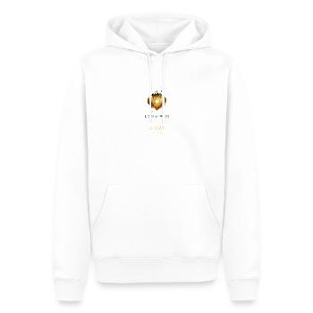 LOVE_ALWAYS_WINS_-_Love_Series - Männer Premium Bio Hoodie - Weiß - Vorne - Nico (187cm)
