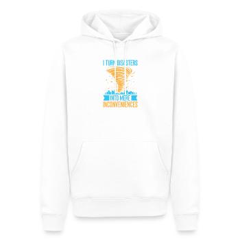 Insurance Agent Inconveniences Funny Insurance - Men’s Premium Organic Hoodie - white - Front - Nico (187cm)