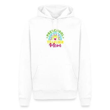 Pre K Teacher Preschool Mom Kindergarten Teacher - Men’s Premium Organic Hoodie - white - Front - Nico (187cm)